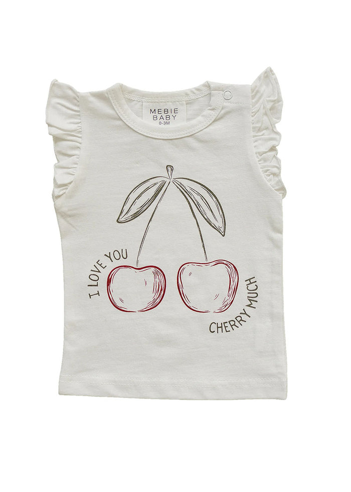Cherry Ruffle Tee