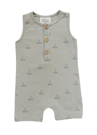 Sail Boat Short Romper