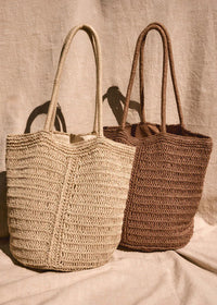 Las Lomas Straw Bag - Natural