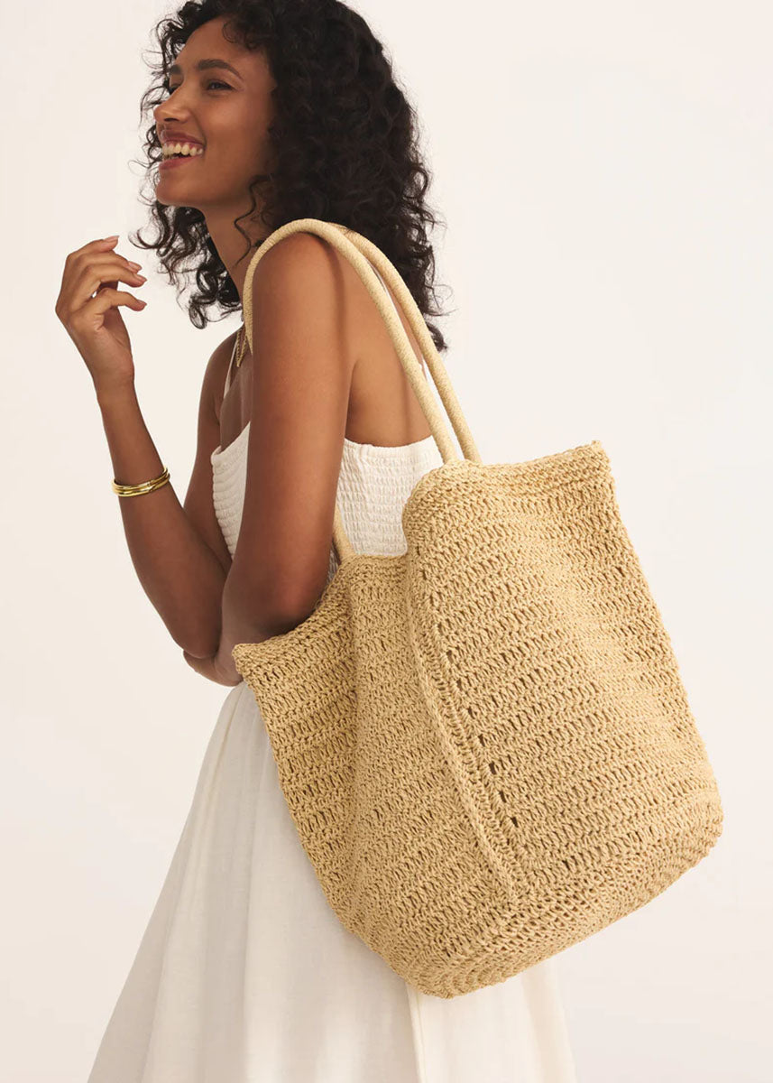 Las Lomas Straw Bag - Natural