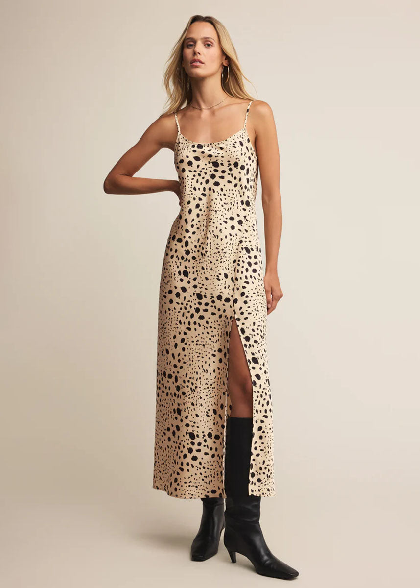 Crystal Savanna Midi Dress - Custard