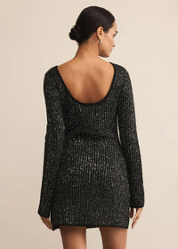 La Marca Sequin Mini Dress - Black