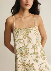 Maude Tiki Tide Mini Dress - Island Coconut