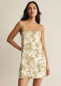 Maude Tiki Tide Mini Dress - Island Coconut