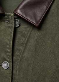 Rey Cropped Chore Jacket - Dusk Sage