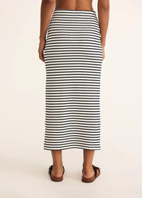 Ainslie Stripe Midi Skirt - Eclipse
