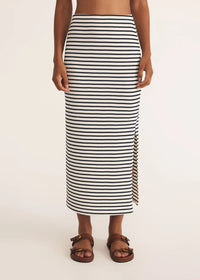 Ainslie Stripe Midi Skirt - Eclipse
