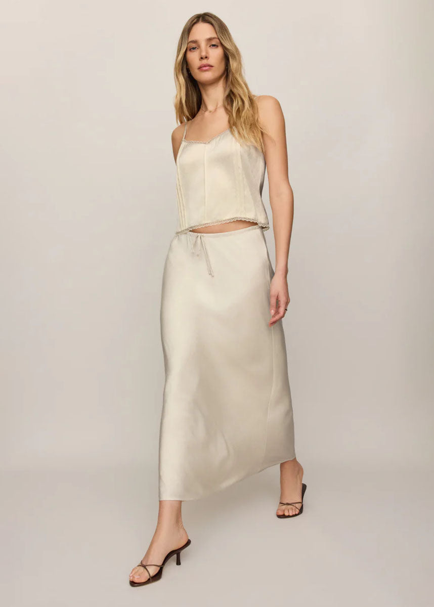 Viva Midi Skirt - Island Coconut