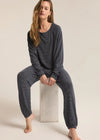 Lounge Stripe Jogger - Eclipse