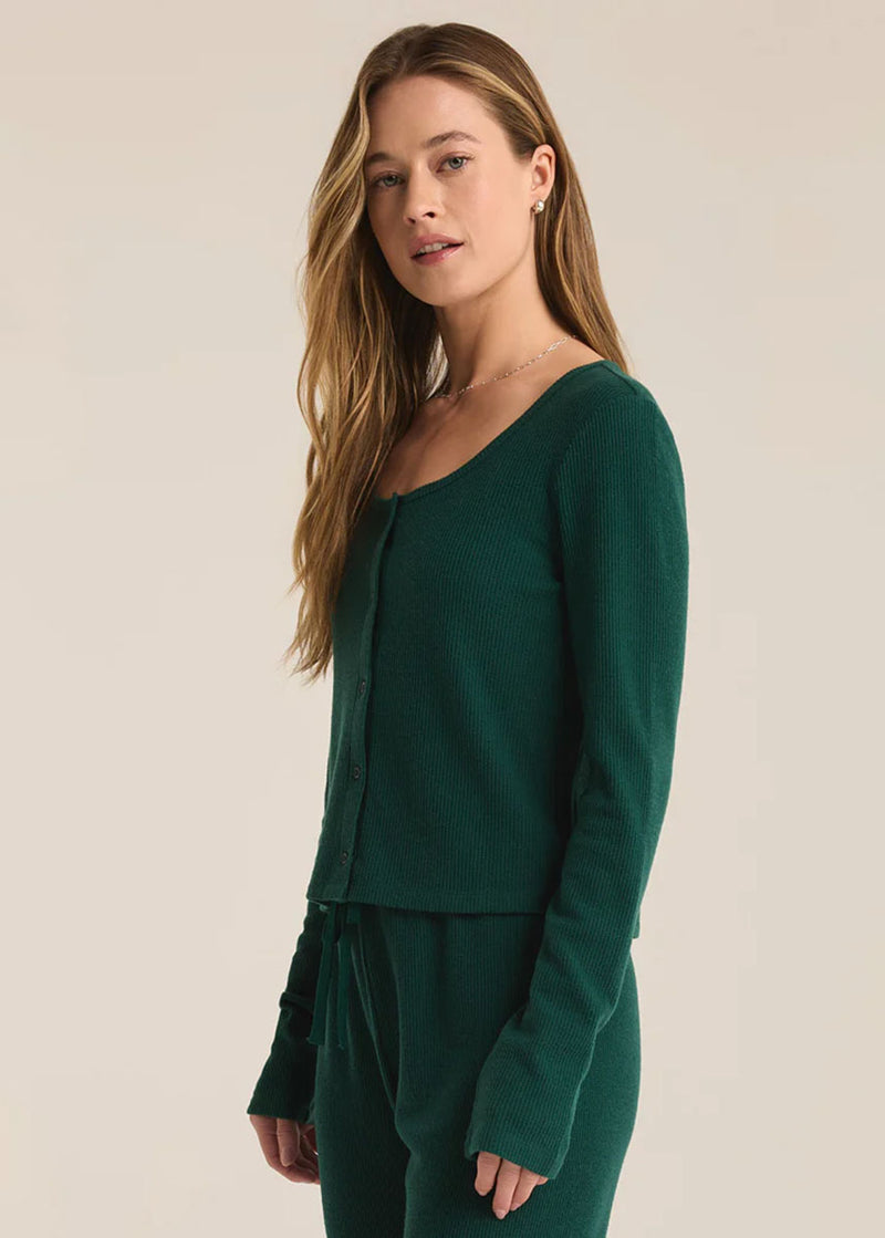 Abigail Long Sleeve Top - Noble Fir