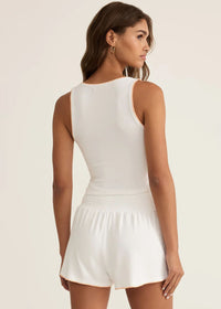 Casa Whipstitch Tank - White