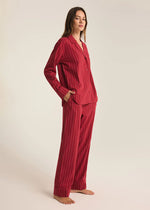 Dreamer Stripe Jammies Set - Red Dahlia