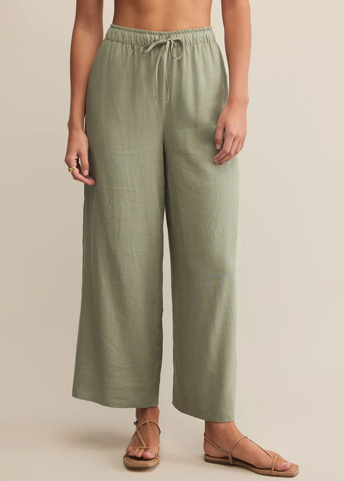 Easton Linen Pant - Avocado