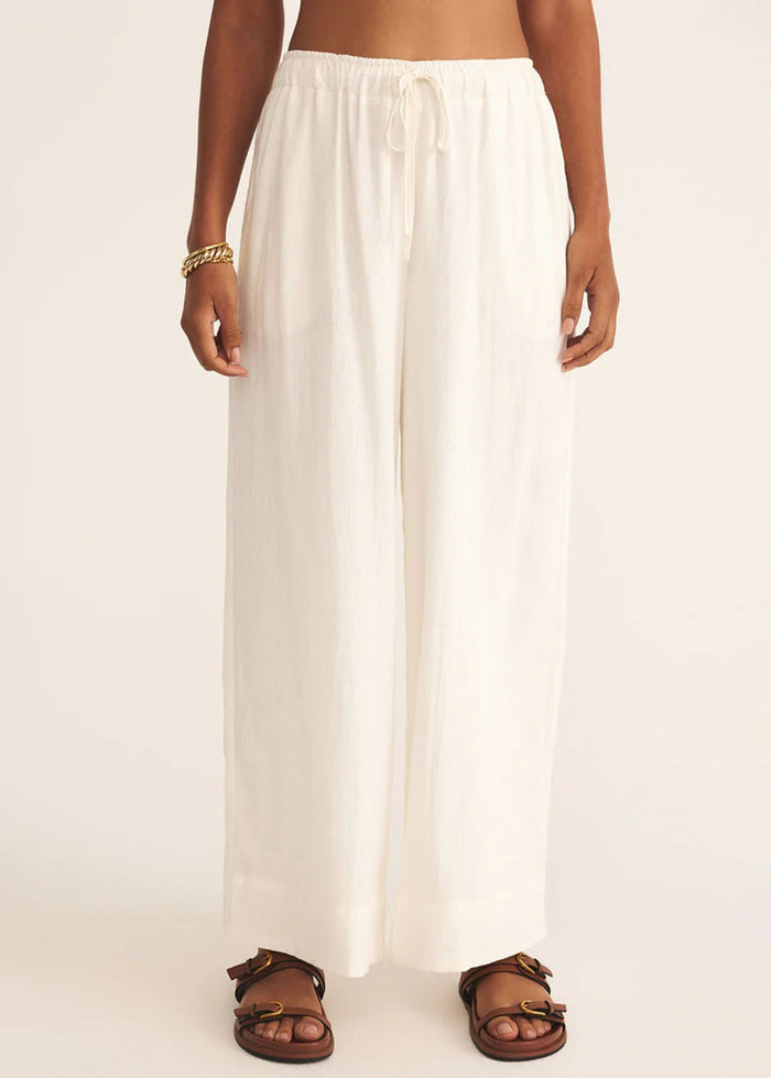 Easton Linen Pant - White