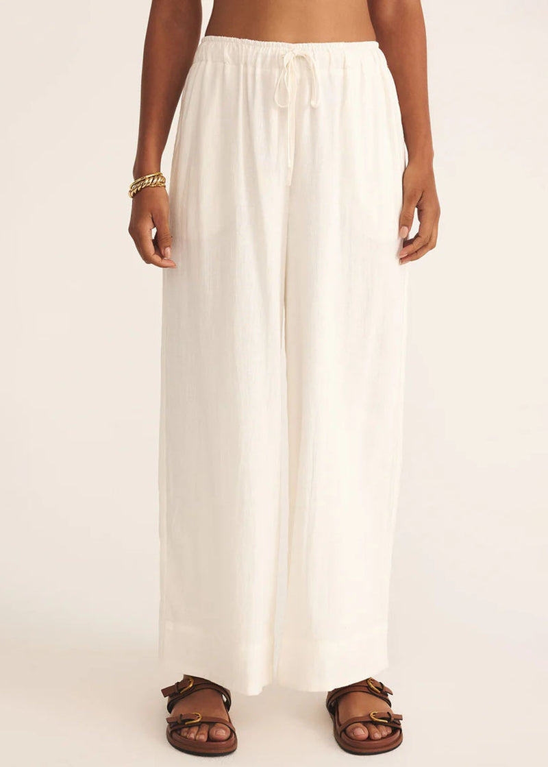 Easton Linen Pant - White