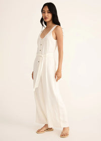 Adler Linen Jumpsuit - White