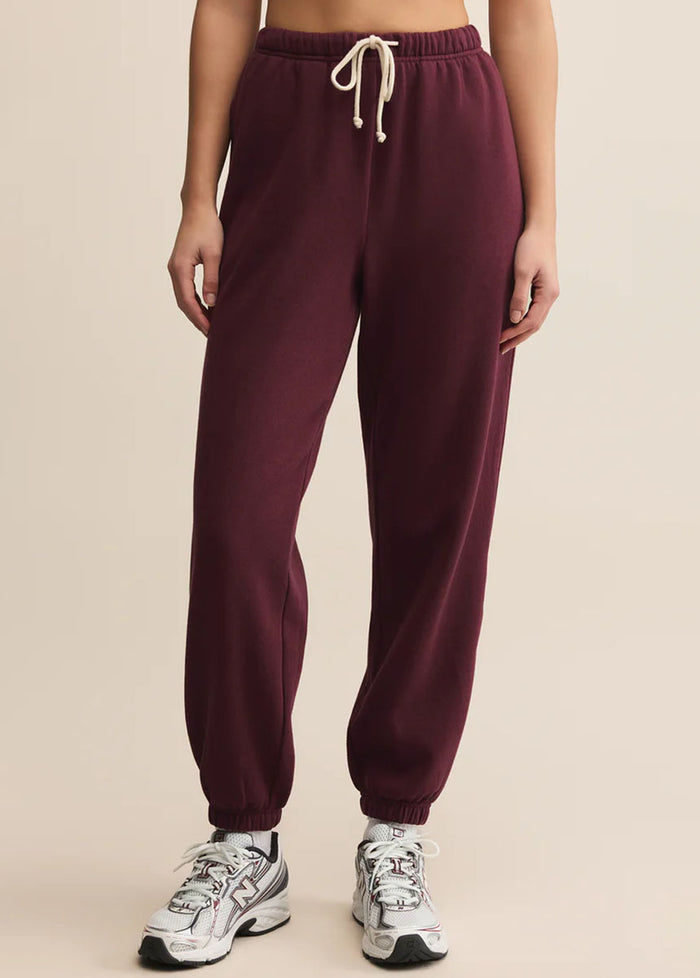 Stadium Cotton Jogger - Merlot