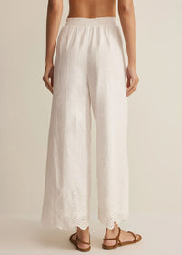 Sea Esta Embroidered Pant - White