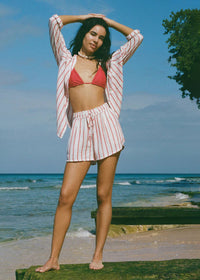 The Perfect Line Short - Cabana Red