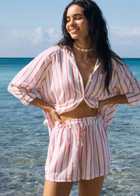 The Perfect Line Short - Cabana Red