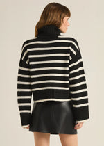 Josephine Stripe Sweater - Black