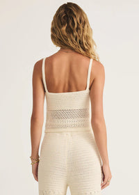 Tay Crochet Tank - Sea Salt