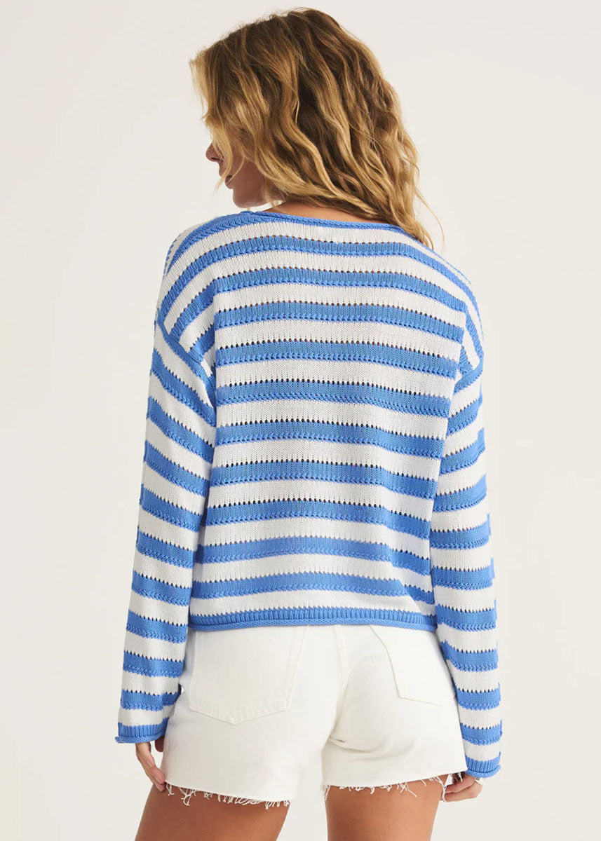 Prado Stripe Sweater - Bay Blue