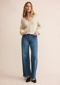 Sadira Fluffy Cardigan - Warm White