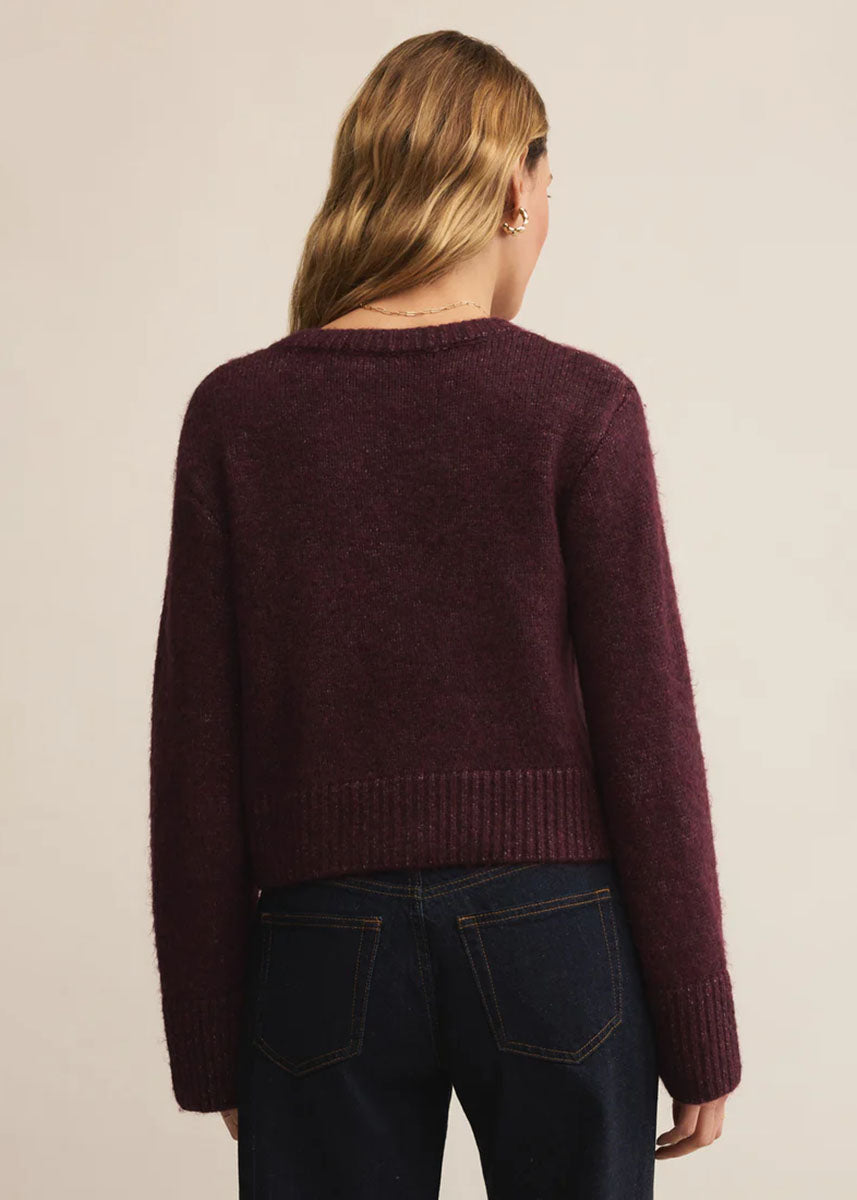 Breen Cardigan - Merlot