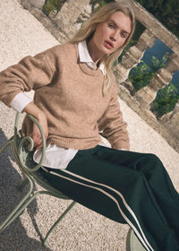 Snowed In Sweater - Heathered Camel