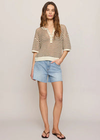 Kylo Striped Sweater - Taro