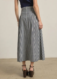 Brinley Gingham Midi Skirt
