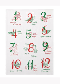 12 Days Of Christmas Kitchen Towel