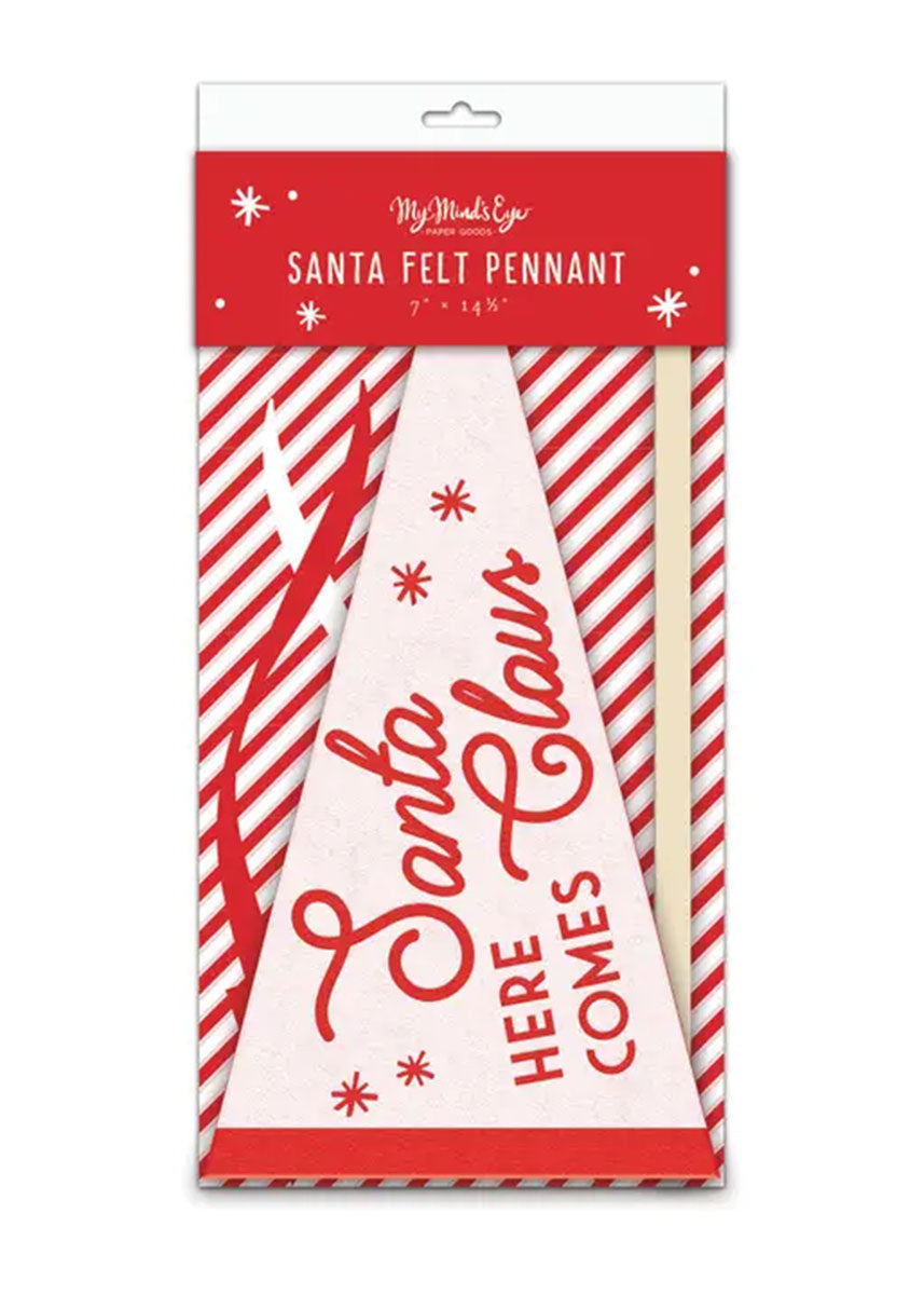 Whimsy Santa Felt Pennant Banner