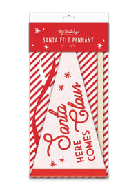 Whimsy Santa Felt Pennant Banner