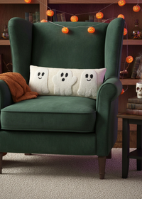 Ghost Trio Hook On Flax Pillow
