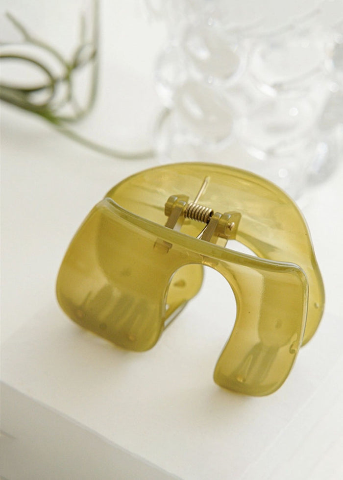 The Minimalist Hair Claw Clip - Green