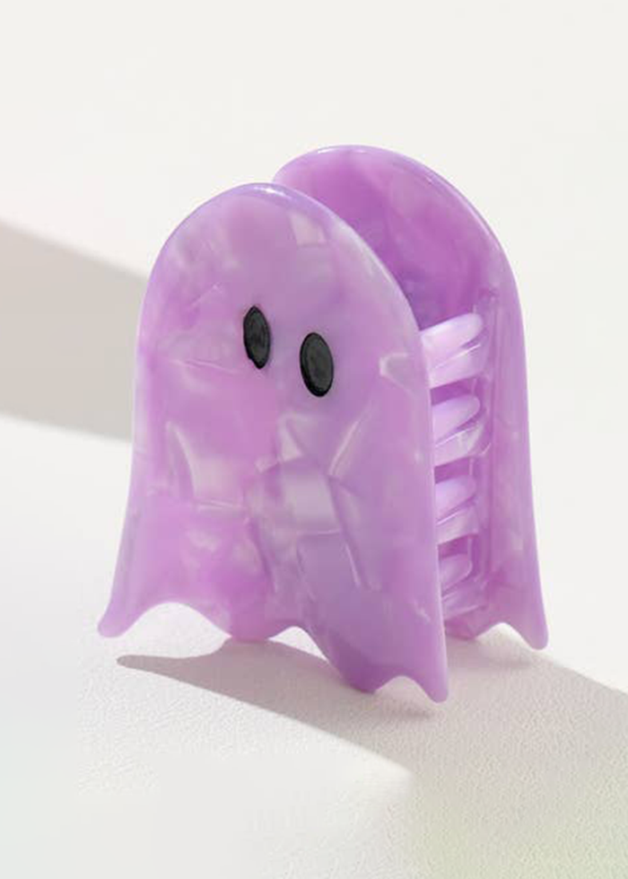 Small Ghost Claw Clip - Purple