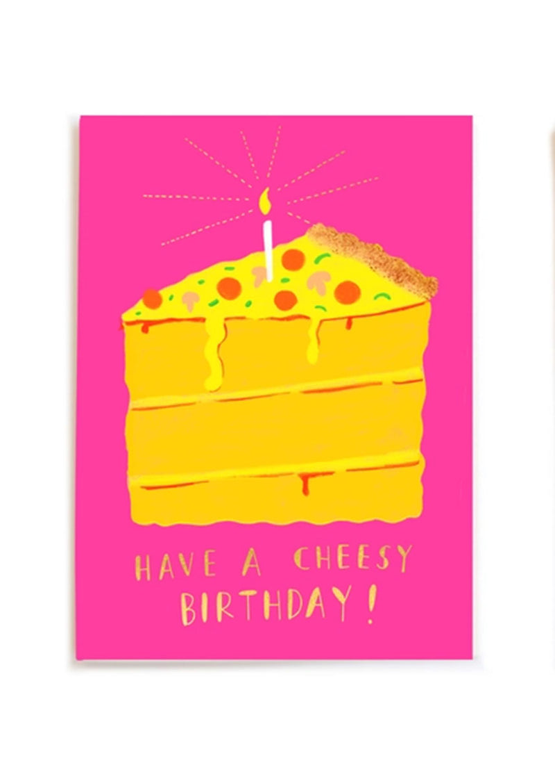 Pizza Cake Birthday Card