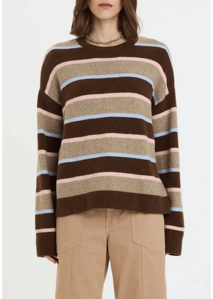 Carlyle Everyday Crewneck Sweater - Dune Stripe