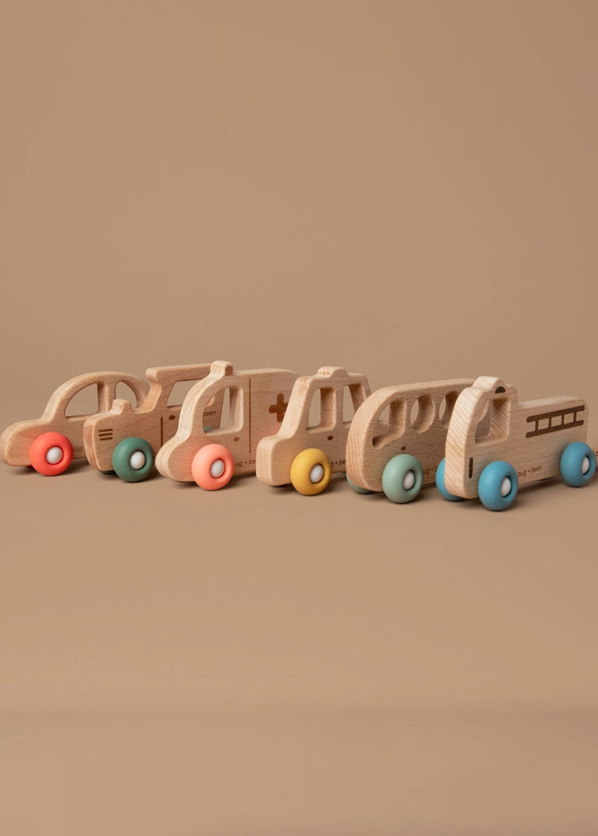 Wooden Toy Taxi