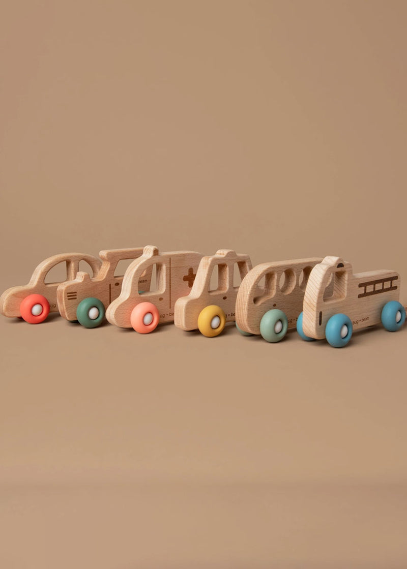 Wooden Toy Taxi