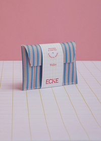 Blue And Pink Stripes Wallet