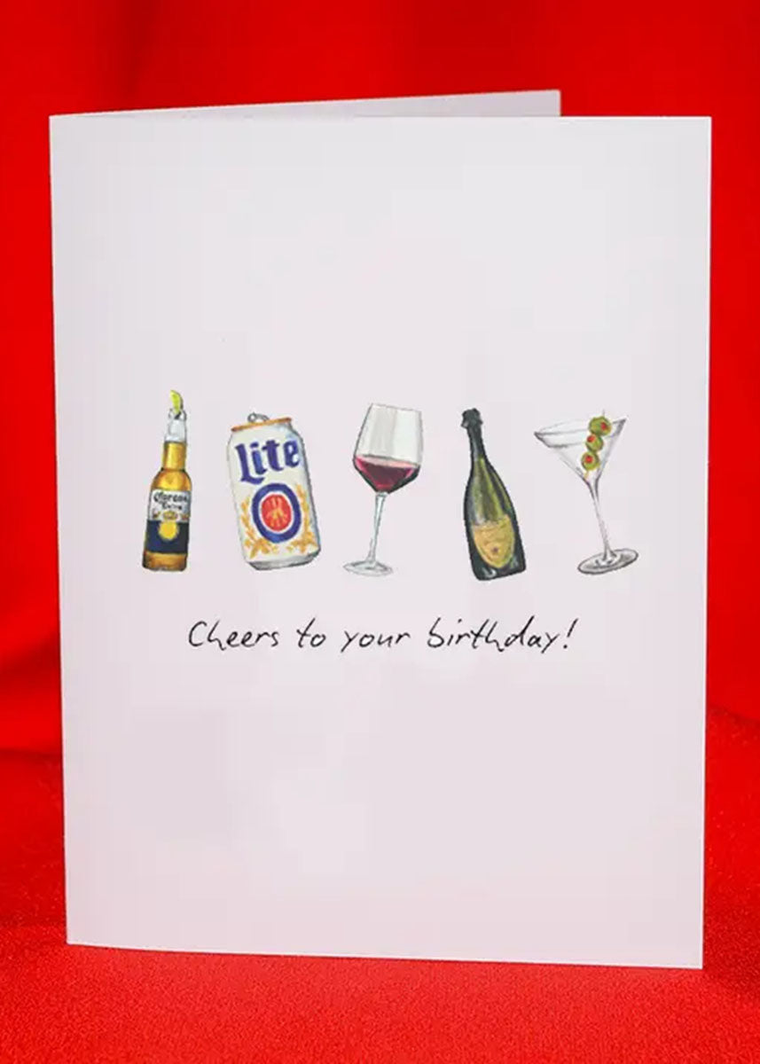 Cheers To Your Birthday Card