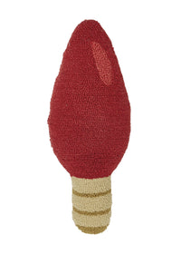Red Light Bulb Hook Pillow
