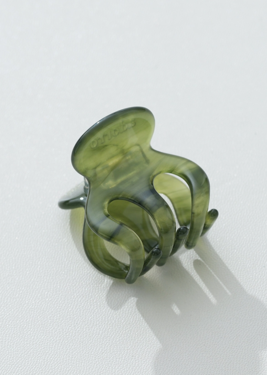 Translucent Mini Jade Claw Clip