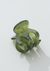 Translucent Mini Jade Claw Clip