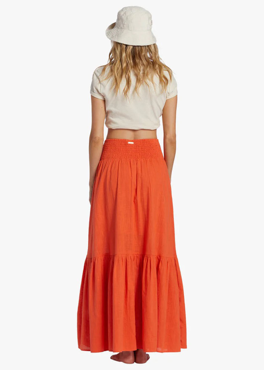 In The Palms Skirt - Coral Craze