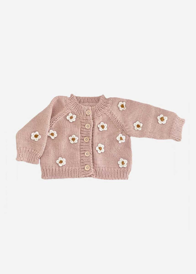 Flower Cardigan - Blush