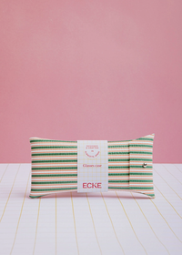 Green Stripes Glasses Case